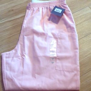 Xl petite pink scrub pants NWT